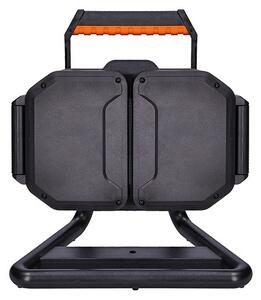 SOLIGHT LED reflektor 30W, přenosný, nabíjecí, 3000lm, oranžovo-černý