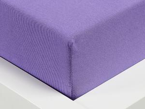 XPOSE® Jersey prostěradlo Exclusive - fialové 90x200 cm