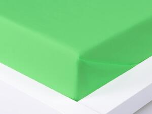 XPOSE® Bavlněné prostěradlo - letní zelené 140x225 cm
