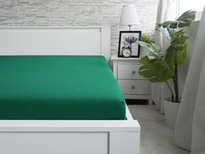 XPOSE® Jersey prostěradlo Exclusive - zelenkavé 90x200 cm