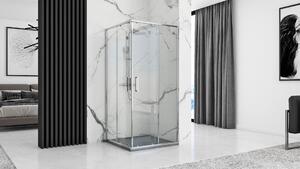 Rea GREY ROCK- Akrylátová sprchová vanička 90 x 90 x 3,5 cm + sifon, šedá, REA-K4585