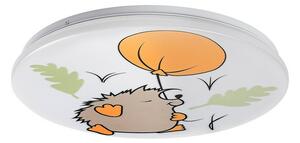 Rabalux 71191 dětské stropní LED svítidlo Hedgy - ježek a balon, 24W, IP20, pr. 37,5 cm