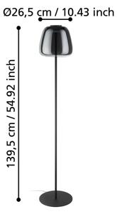 Eglo 901196 - LED RGBW Stmívatelná stojací lampa ALFERO-Z LED/15,5W/230V kouřová