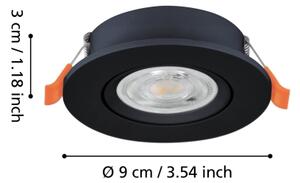 Eglo 902264 - LED Podhledové bodové svítidlo BARRANCO LED/4,8W/230V černá