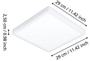 Eglo 901337 - LED Koup. stropní svítidlo FUEVA LED/13W/230V 29x29 cm IP44 bílá