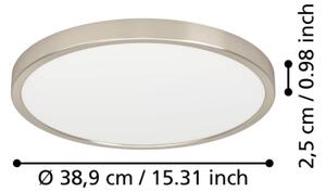 Eglo 901318 - LED Str. svít. FUEVA LED/17W/230V 2700/4000/6500K pr. 38,9cm chrom