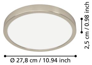 Eglo 901317 -LED Str. svít. FUEVA LED/14,2W/230V 2700/4000/6500K pr.27,8cm chrom