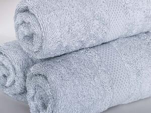 XPOSE® Froté ručník VERONA 3ks - světle šedý 30x50 cm