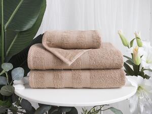 XPOSE® Froté ručník DEVON - světle hnědý 50x90 cm