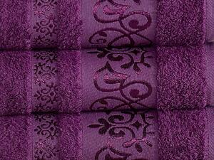 XPOSE® Bambusový ručník CATANIA - tmavě fialový 50x90 cm