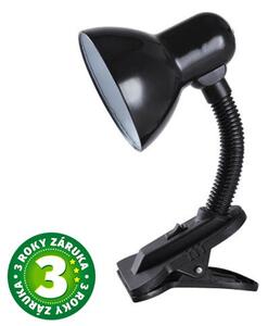 Stolní lampa s klipem na 1 žárovku E27 max 40W, černá, Saidu, 3 roky záruka