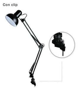 Kloubová stolní lampa na 1 žárovku E27, 40W, se šroubovacím úchytem, černá, 3 roky zár