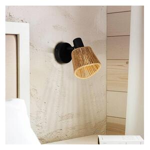 Eglo 44128 - Nástěnné bodové svítidlo KEELBY 1xE14/10W/230V černá/béžová