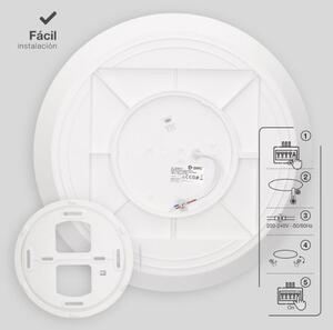 Prémiové LED stropní svítidlo Kandak 38cm 24W 2160lm CCT, 3 roky záruka