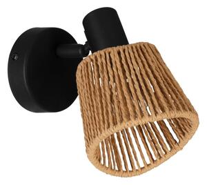 Eglo 44128 - Nástěnné bodové svítidlo KEELBY 1xE14/10W/230V černá/béžová