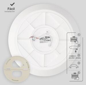 Prémiové LED stropní svítidlo Kandak 28cm 18W 1620lm CCT, 3 roky záruka