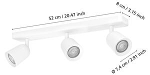 Eglo 901947 - Bodové svítidlo CAMALDOLI 3xGU10/10W/230V bílá