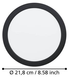 Eglo 901389 - LED Podhledové svítidlo FUEVA LED/18,5W/230V pr. 21,6 cm černá