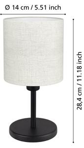 Eglo 32219 - Stolní lampa MONTETTO 1xE14/40W/230V krémová/černá
