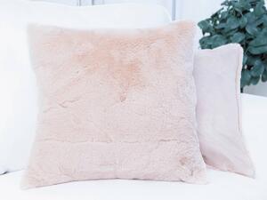 XPOSE® Kožešinový povlak na polštář COZY - bílá káva 40x40 cm