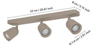 Eglo 902345 - Bodové svítidlo CAMALDOLI 3xGU10/10W/230V béžová