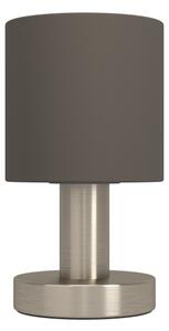 Eglo 31842 - Stolní lampa MONTETTO 1xE14/40W/230V hnědá/matný chrom