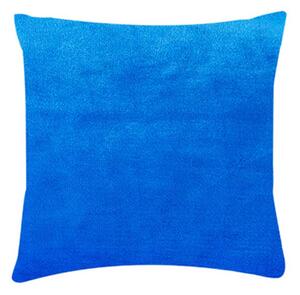 XPOSE® Mikroplyšový povlak na polštář - modrý 40x40 cm