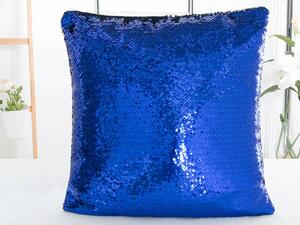 XPOSE® Magický povlak na polštář - modrý/stříbrný 40x40 cm