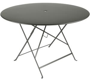Šedozelený kovový skládací stůl Fermob Bistro Ø 117 cm