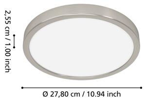 Eglo 901382 -LED RGBW Stm. kou. st. sv. FUEVA-Z LED/14,3W/230V 27,8cm IP44 chrom