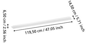 Eglo 901517-LED RGBW St. přisazený panel MORADILLO-Z LED/28W/230V 120x15 cm bílá