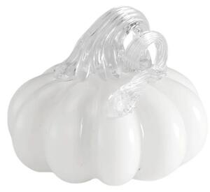 Skleněná dekorace Pumpkin White 8 cm COOEE Design