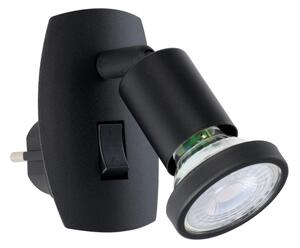 Eglo 300911 - LED Svítidlo do zásuvky PARRINI 1xGU10/4,5W/230V černá