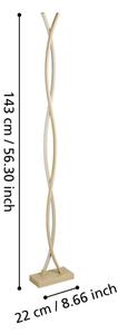 Eglo 901107 - LED Stojací lampa LASANA LED/36W/230V zlatá