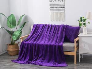 XPOSE® Mikroplyšová deka Exclusive - tmavě fialová 150x200 cm
