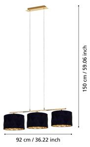 Eglo 39225 - Lustr na lanku DOLORITA 3xE27/60W/230V