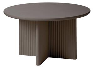 Taupe kulatý konferenční stolek ø 80 cm Palma – Unique Furniture