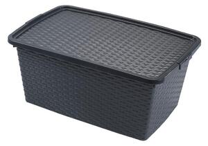 Heidrun Plastový úložný box s víkem 40l