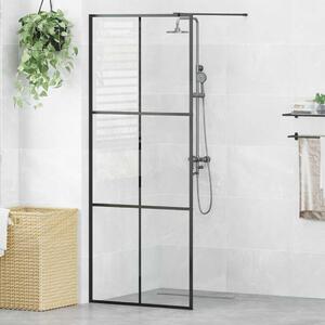 Zástěna do průchozí sprchy čiré ESG sklo 80 x 195 cm černá 151023