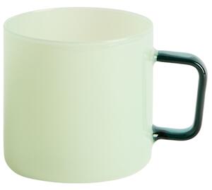 Kave Home Zelený skleněný hrnek Micla 260 ml