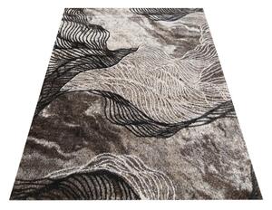 DY Hnědý koberec s abstraktním vzorem Panamero 11 Rozměr: 60x100 cm