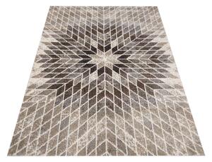 DY Béžový koberec s geometrickým vzorem Panamero 10 Rozměr: 60x100 cm