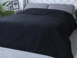 XPOSE® Přehoz na postel EVITA - černý 220x240 cm