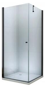 Mexen PRETORIA DUO sprchový kout 70x70cm, 6mm sklo, černý profil-čiré sklo, 852-070-070-72-00