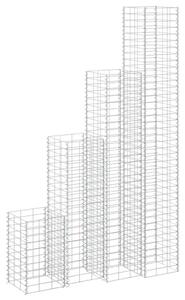 Gabionové vyvýšené záhony 4 ks 30x30x50/100/150/200 cm železo 151252