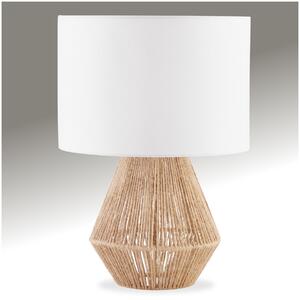 Tectake Stolní lampa Lignea Lux z juty v boho stylu, 60W - přírodní