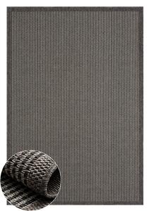 My Flair, Kusový koberec Pine II schwarz – na ven i na doma, 80x150, černá, chodba / předsíň