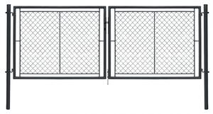 PILECKÝ s.r.o. Dvoukřídlá brána IDEAL ANTRACIT ZN/PVC - 3605x950 mm