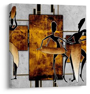 Obraz - Motivy Africké kultury (30x30 cm)