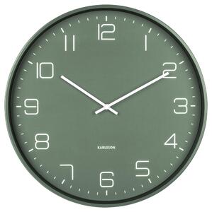 NÁSTĚNNÉ HODINY zelená 40/40/4,5 cm Karlsson - Nástěnné hodiny, Online Only